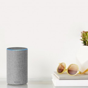 Amazo Echo in hellgrau